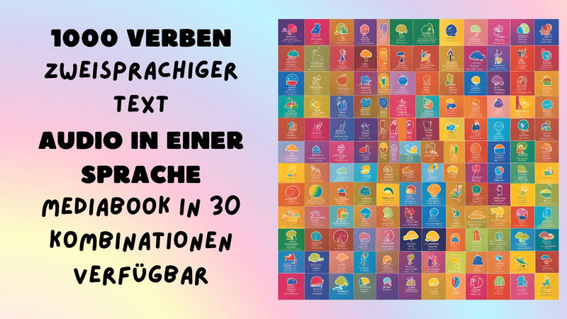1000 Verben - zweisprachig: eine einzigartige MediaBook-Serie für entspanntes Sprachenlernen
