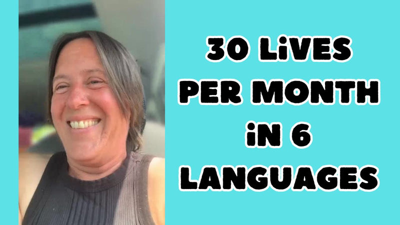 30 lives per month in 6 languages