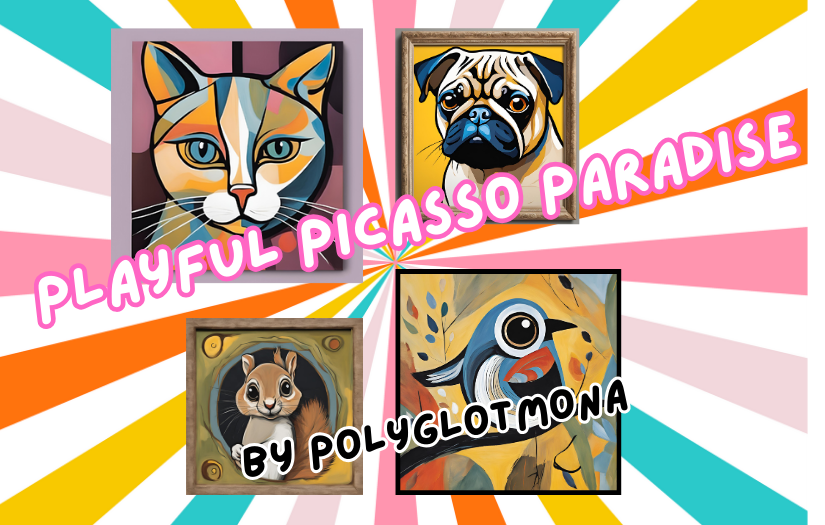 Playful Picasso Paradise by POLYGLOTMONA