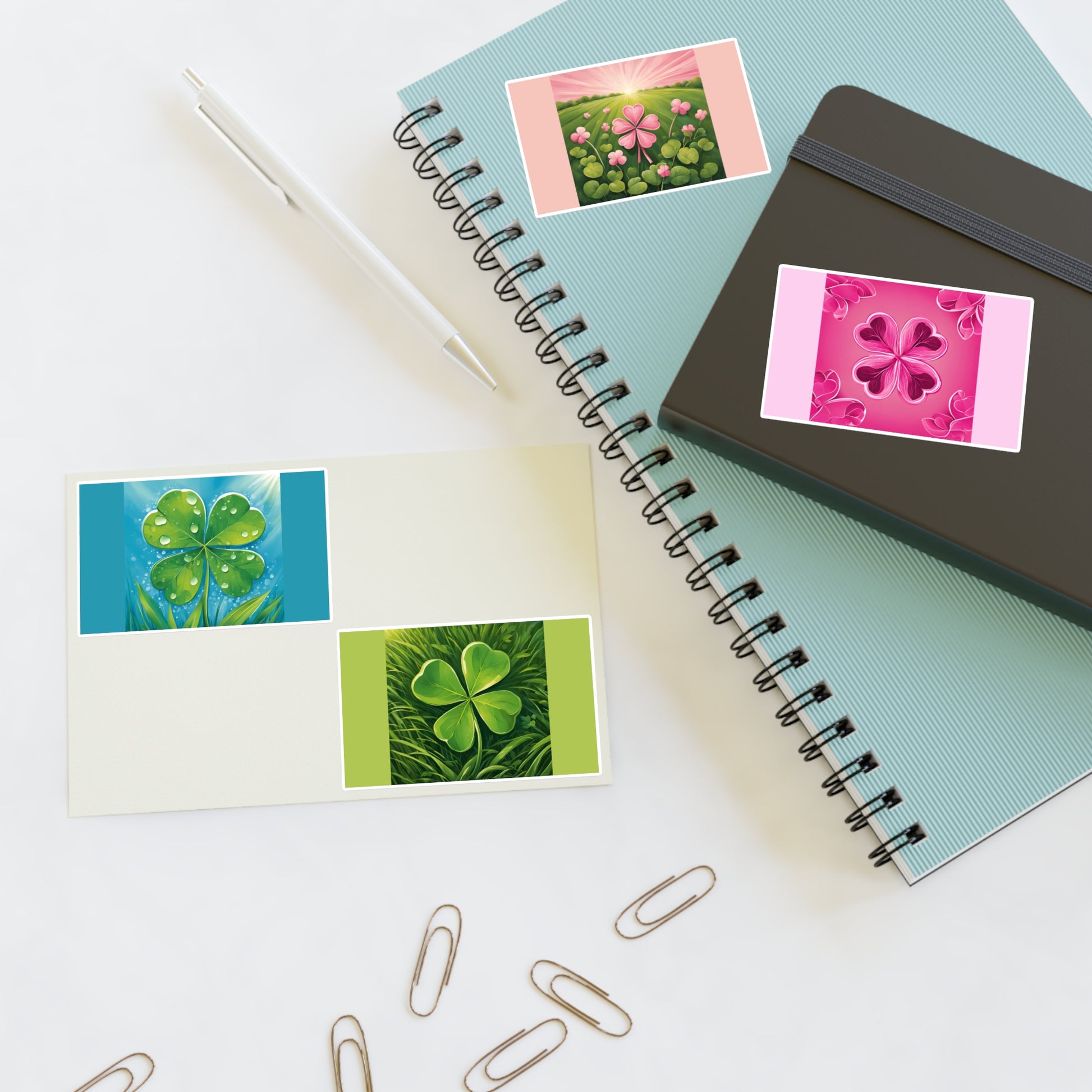 Lucky Life Leaves Sticker Sheets by POLYGLOTMONA
