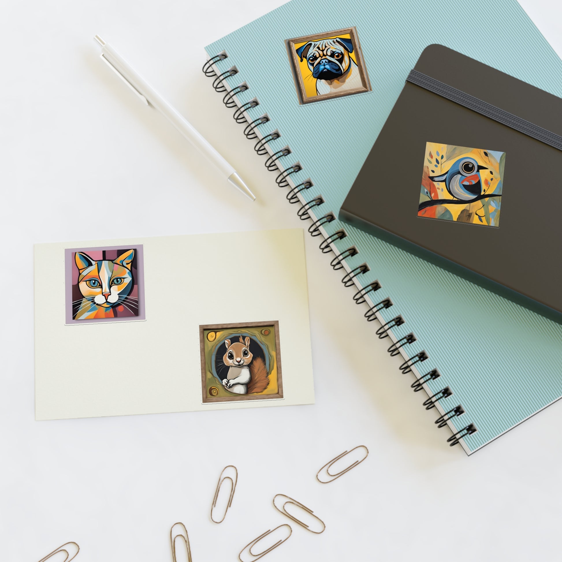 Playful Picasso Paradise: Vinyl Sticker Sheet by polyglotmona