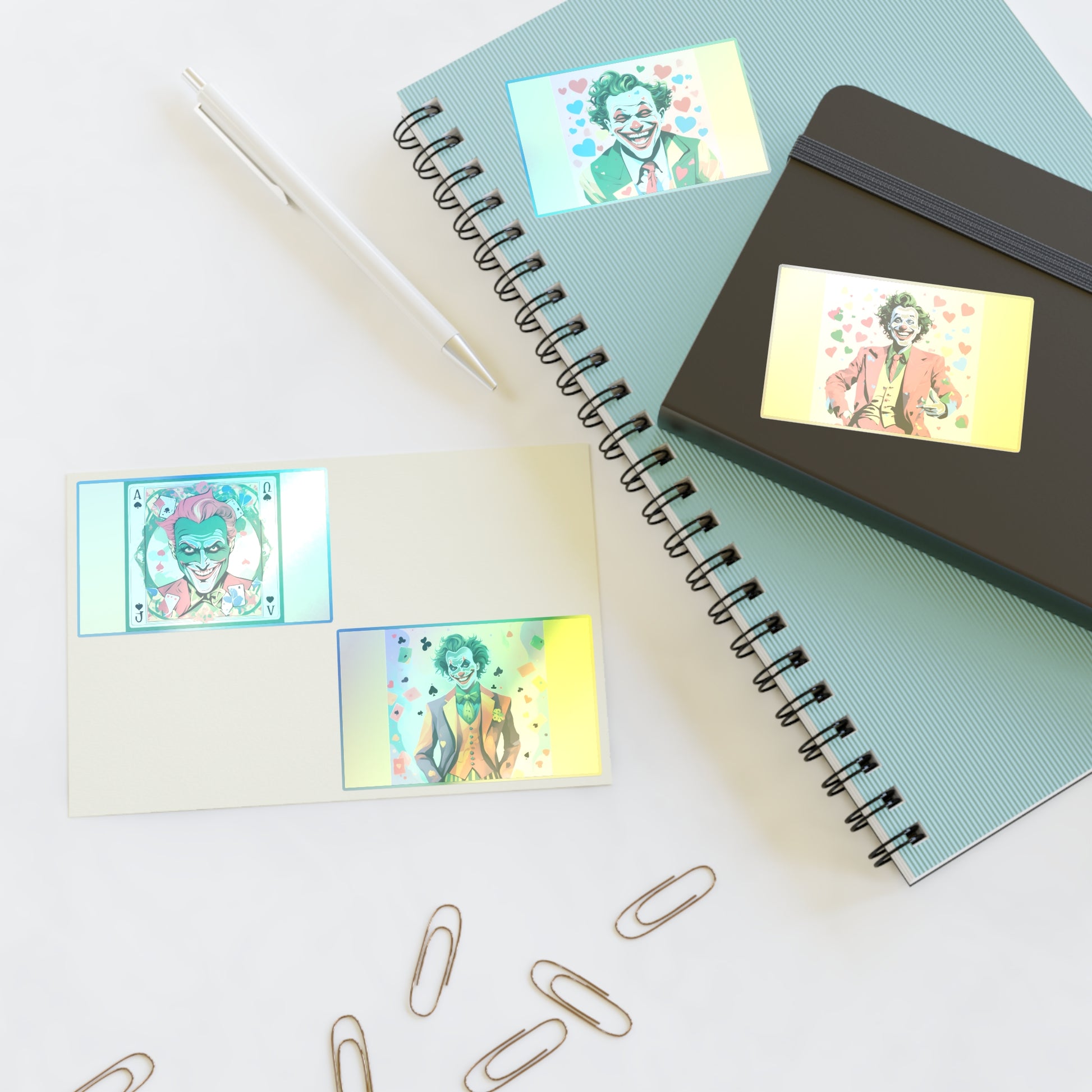 Joyful Joker Joy Stickers by Polyglotmona – Bring Spontaneous Fun to Your Calendar with these Sticker Sheets