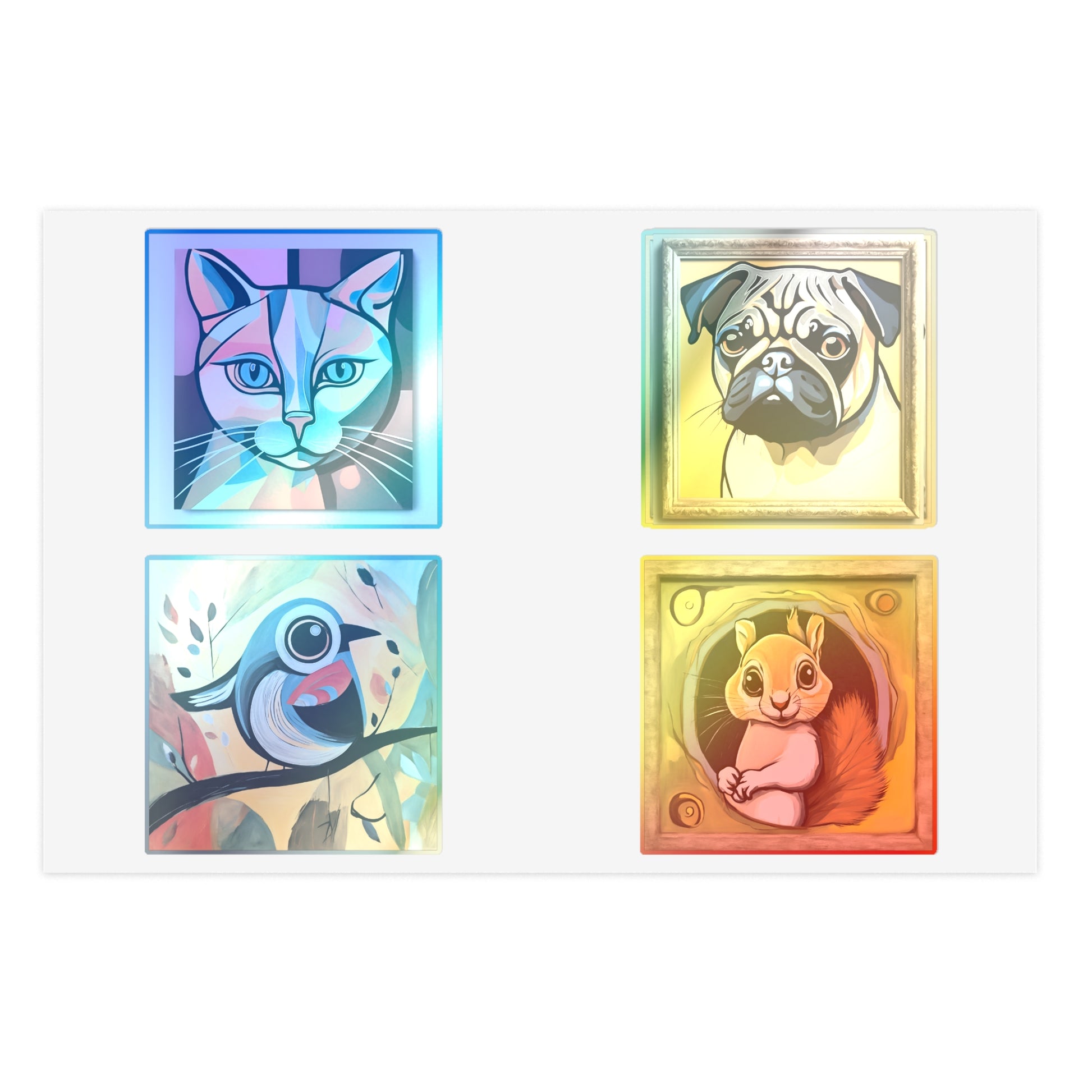 Playful Picasso Paradise: Vinyl Sticker Sheet by polyglotmona