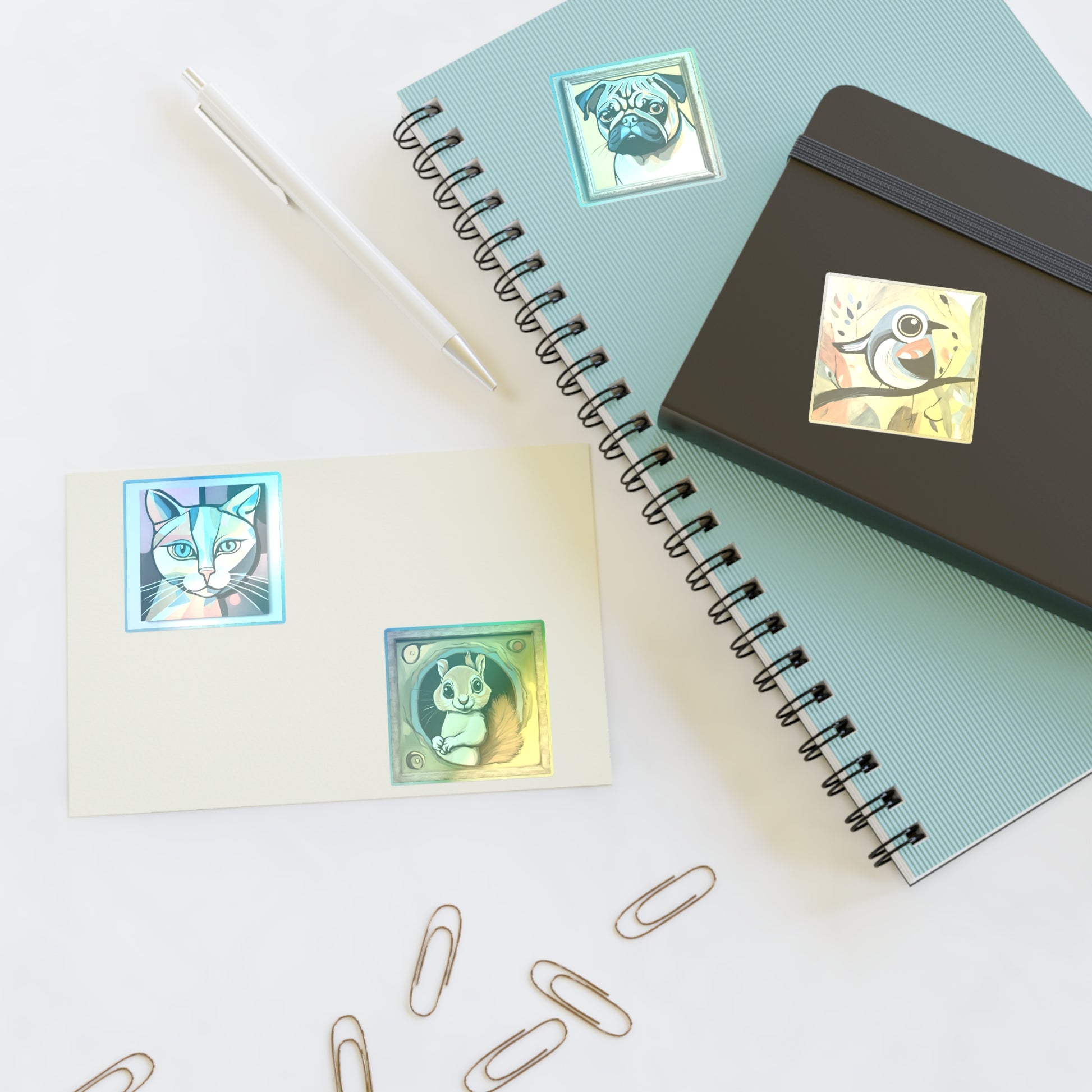 Playful Picasso Paradise: Vinyl Sticker Sheet by polyglotmona