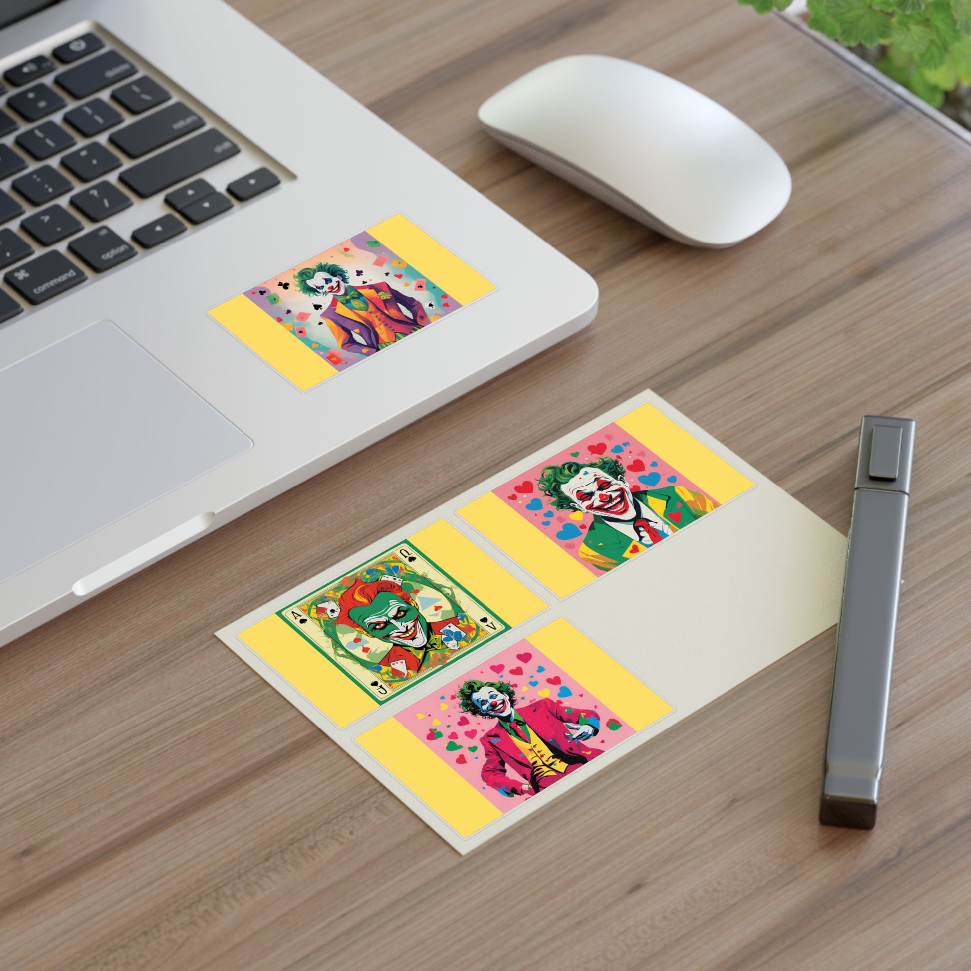 Joyful Joker Joy Stickers by Polyglotmona – Bring Spontaneous Fun to Your Calendar with these Sticker Sheets