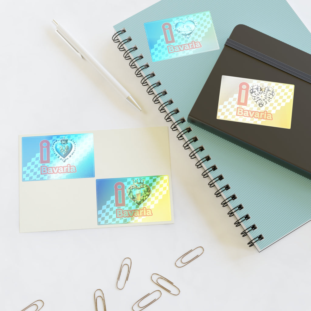 "I love Bavaria" Option 1 by Polyglot Mona Sticker Sheets