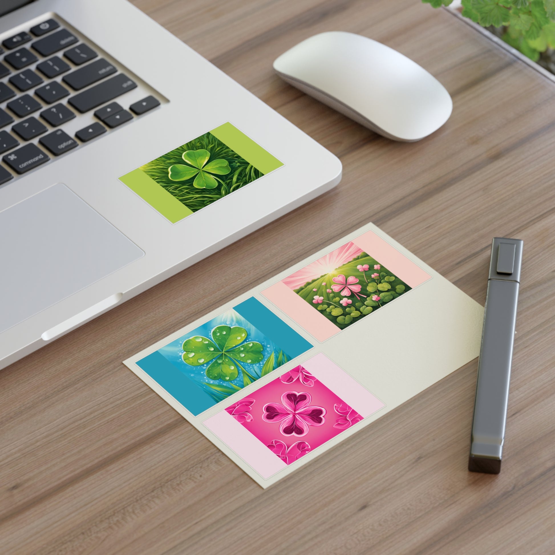 Lucky Life Leaves Sticker Sheets by POLYGLOTMONA