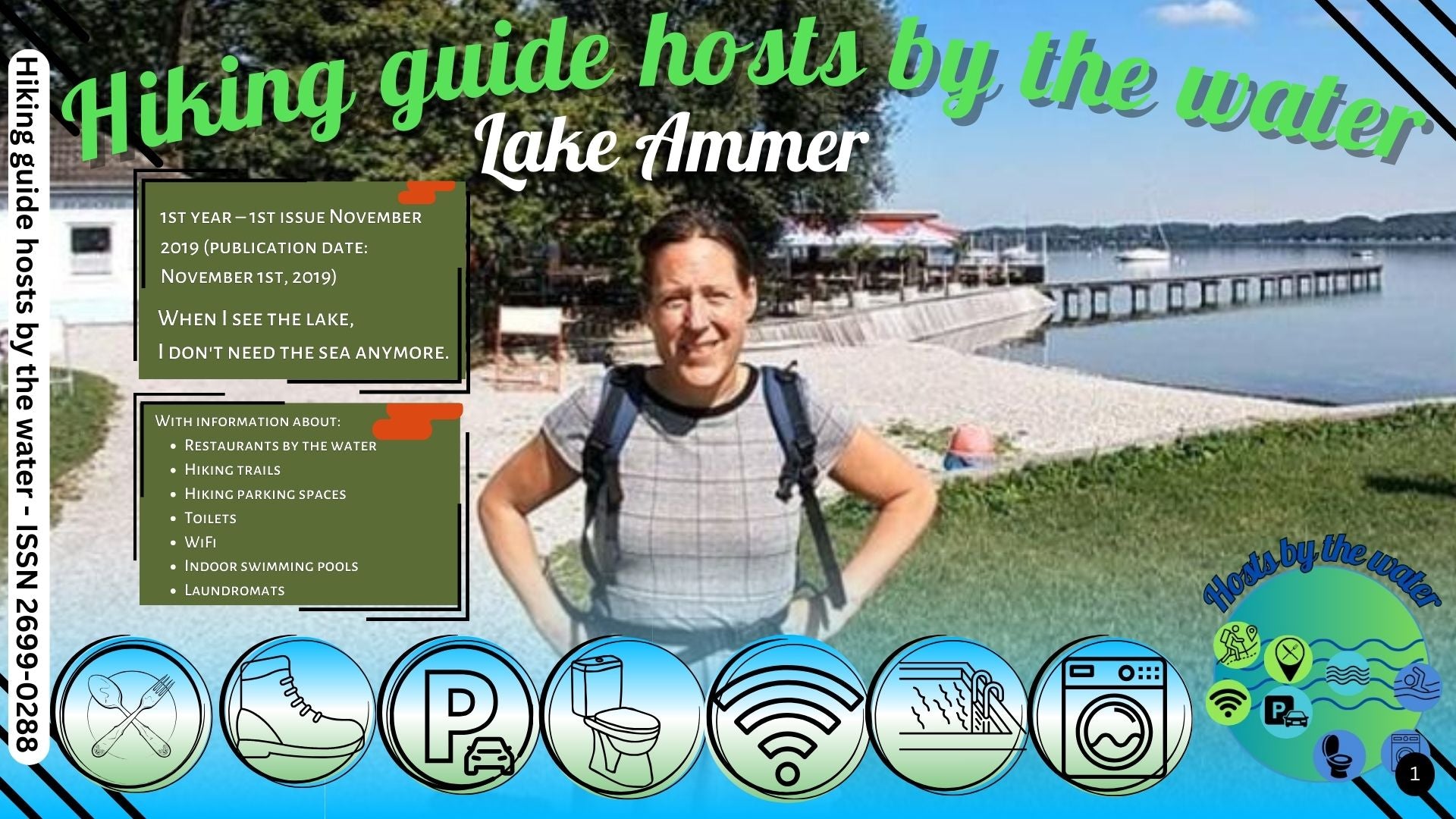 Lake Ammer - Hiking guide hosts by the water - Lake Ammer 1 Eching - series of MediaBooks in 6 languages