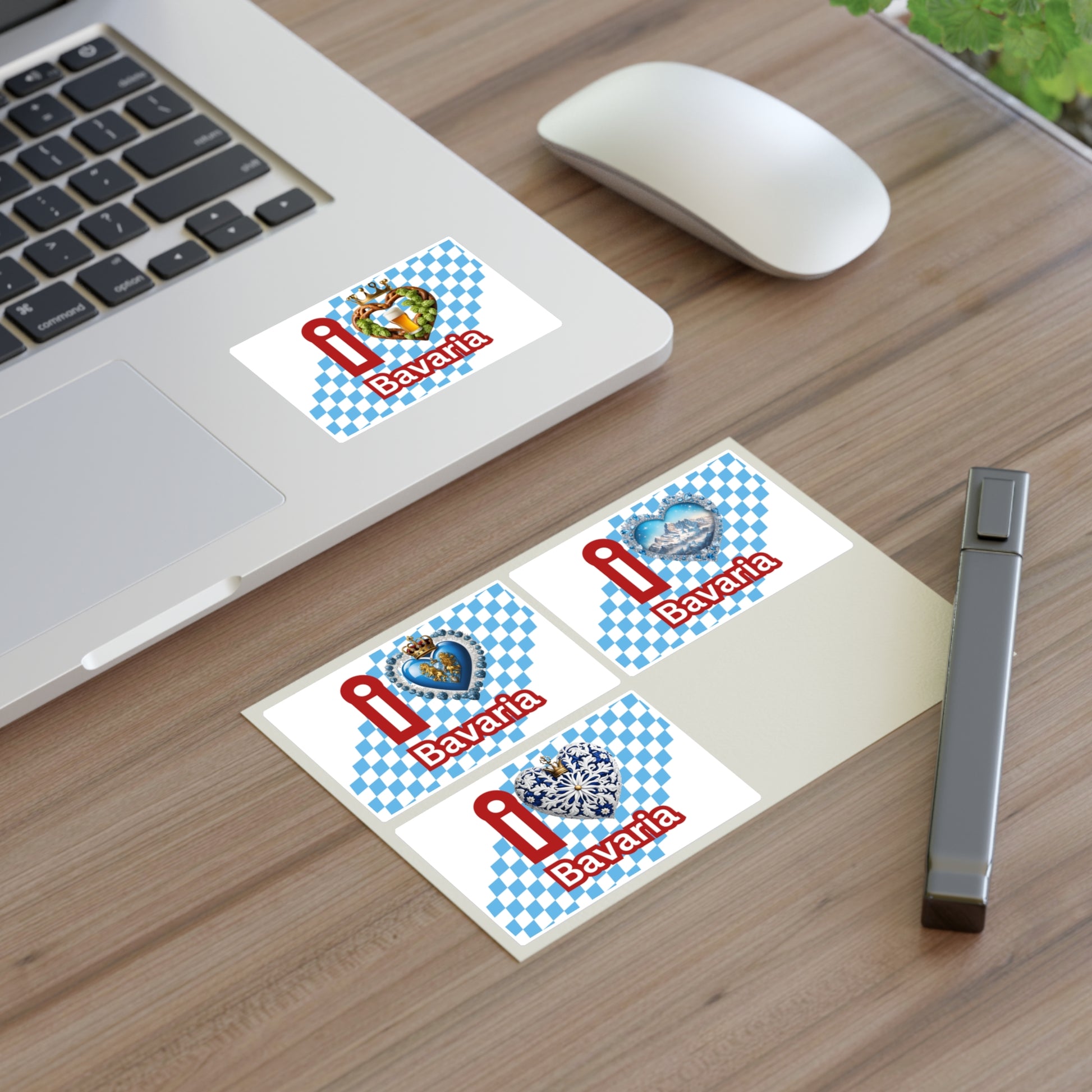 "I love Bavaria" Option 1 by Polyglot Mona Sticker Sheets