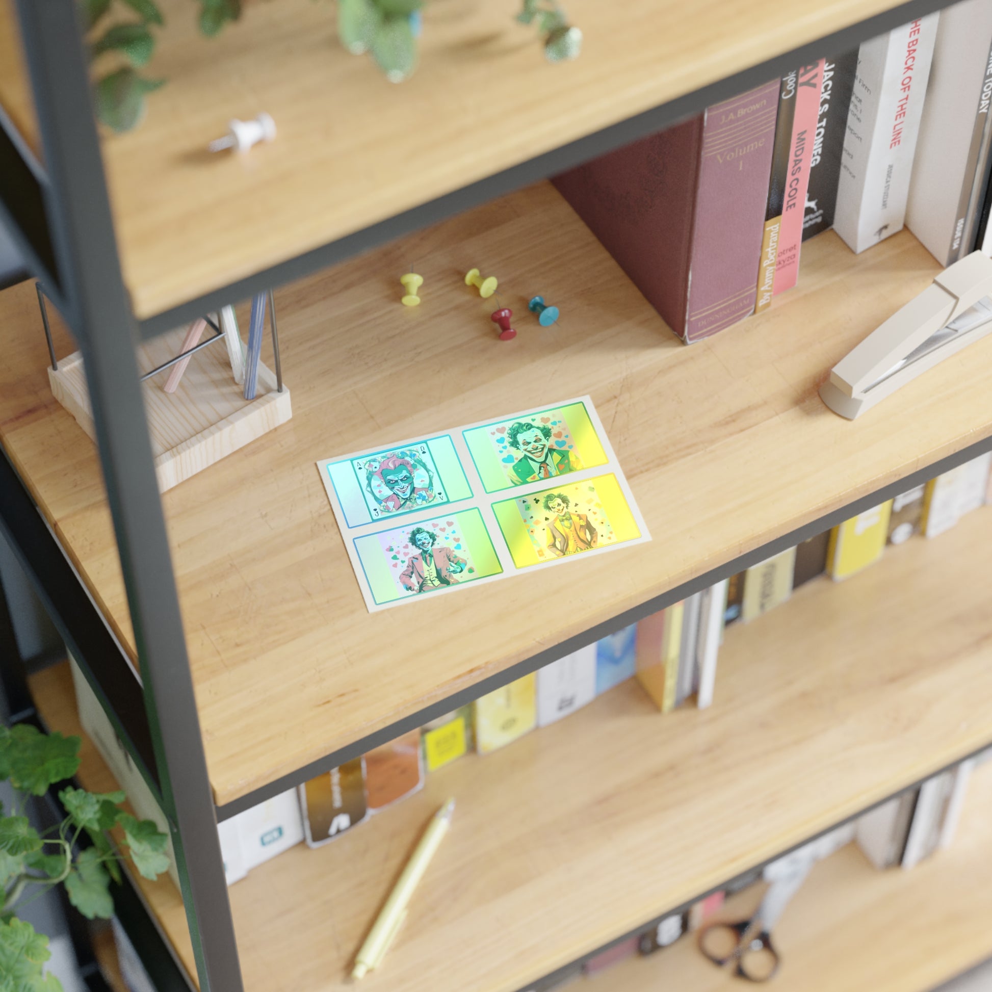 Joyful Joker Joy Stickers by Polyglotmona – Bring Spontaneous Fun to Your Calendar with these Sticker Sheets