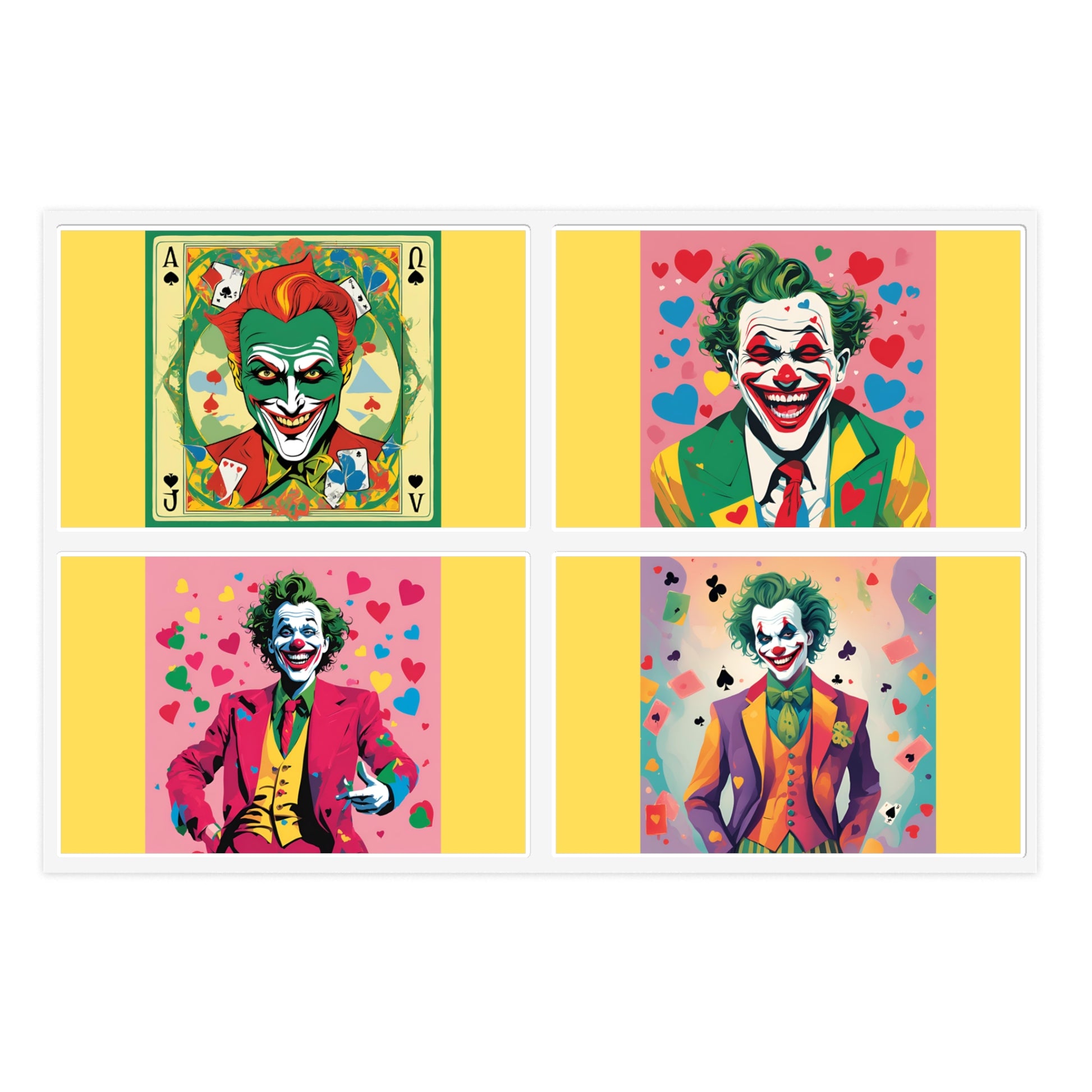 Joyful Joker Joy Stickers by Polyglotmona – Bring Spontaneous Fun to Your Calendar with these Sticker Sheets