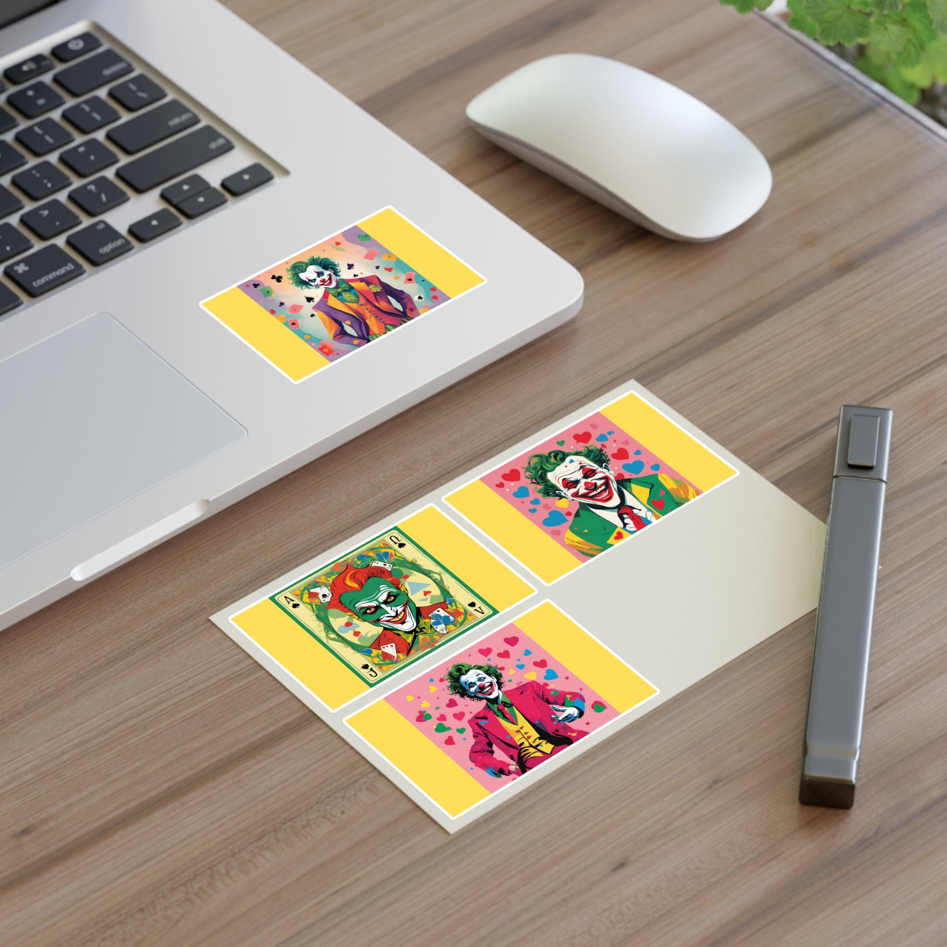 Joyful Joker Joy Stickers by Polyglotmona – Bring Spontaneous Fun to Your Calendar with these Sticker Sheets