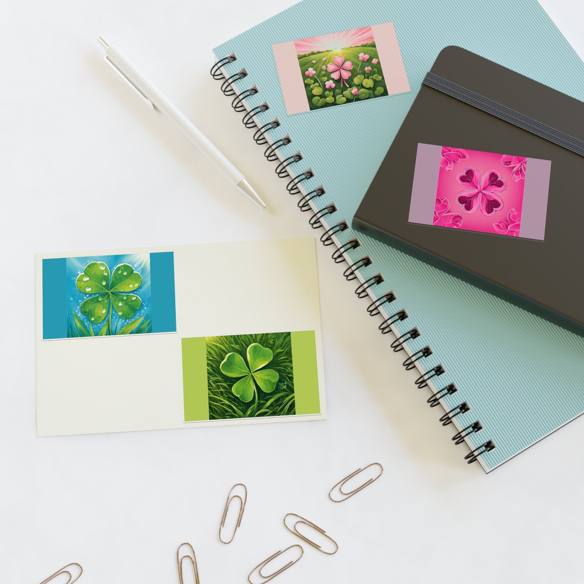Lucky Life Leaves Sticker Sheets by POLYGLOTMONA