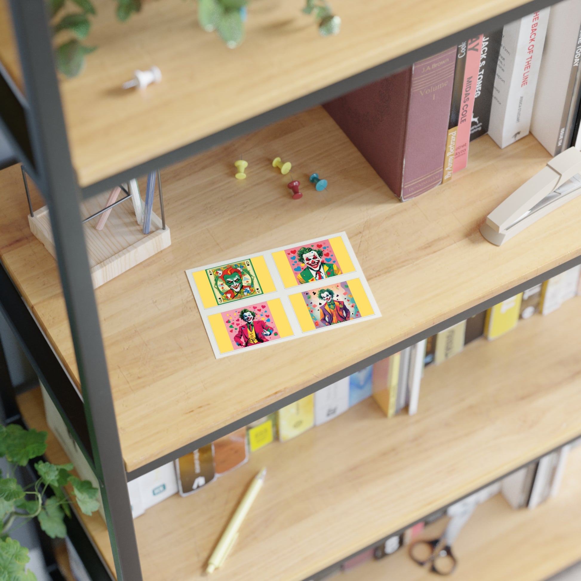 Joyful Joker Joy Stickers by Polyglotmona – Bring Spontaneous Fun to Your Calendar with these Sticker Sheets
