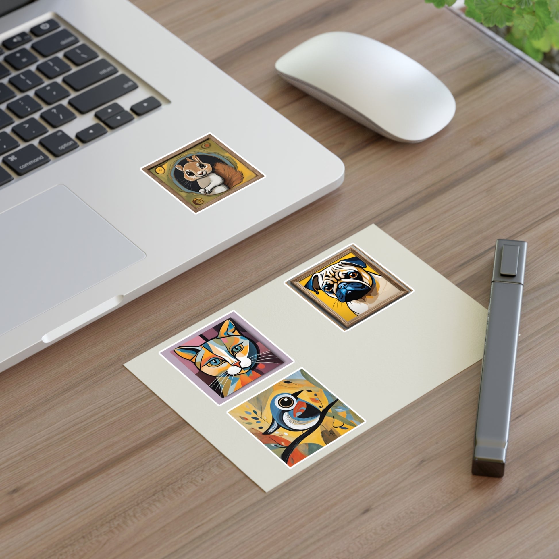 Playful Picasso Paradise: Vinyl Sticker Sheet by polyglotmona