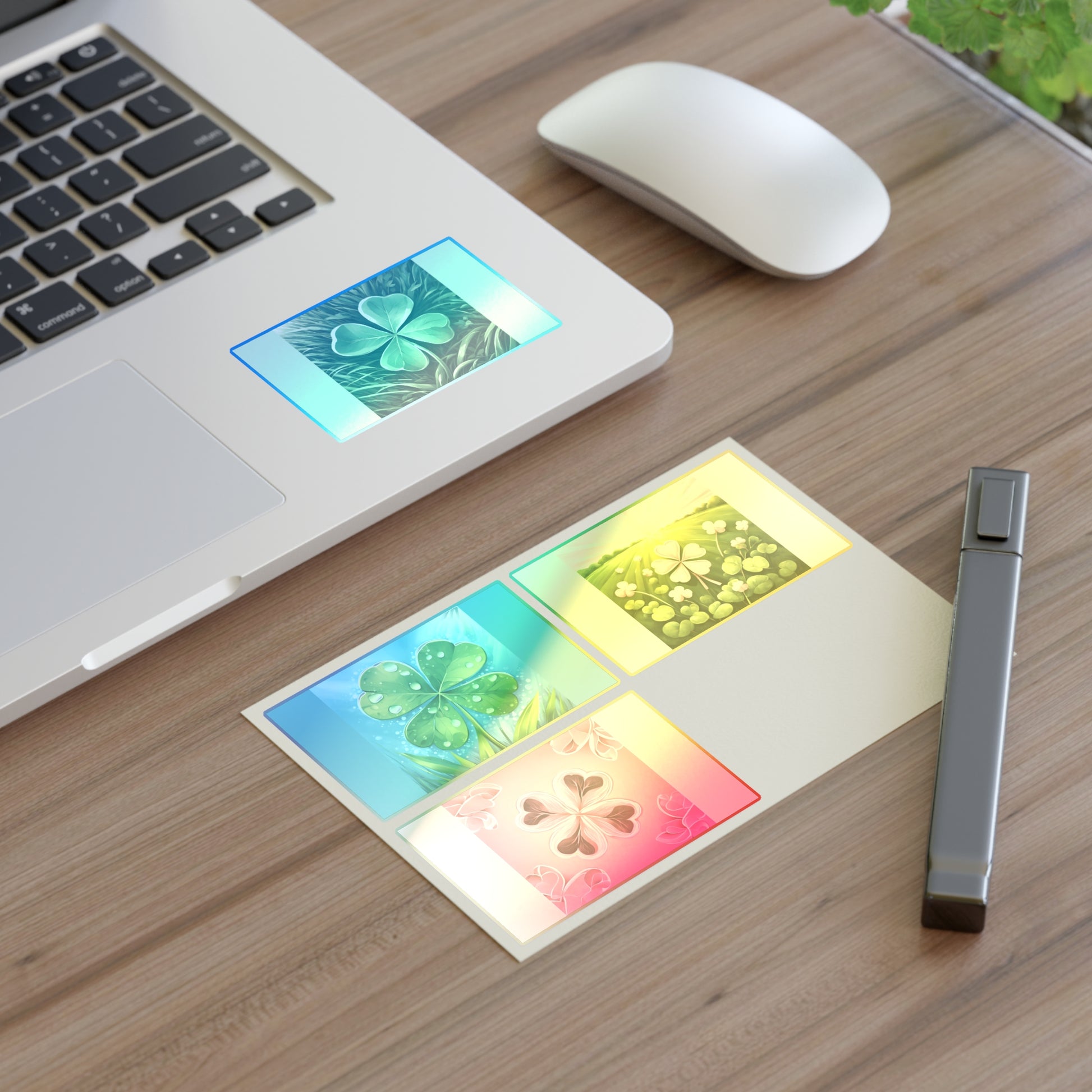 Lucky Life Leaves Sticker Sheets by POLYGLOTMONA