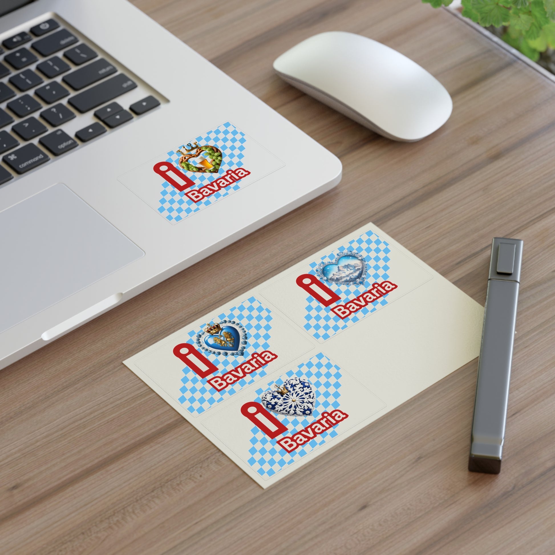 "I love Bavaria" Option 1 by Polyglot Mona Sticker Sheets