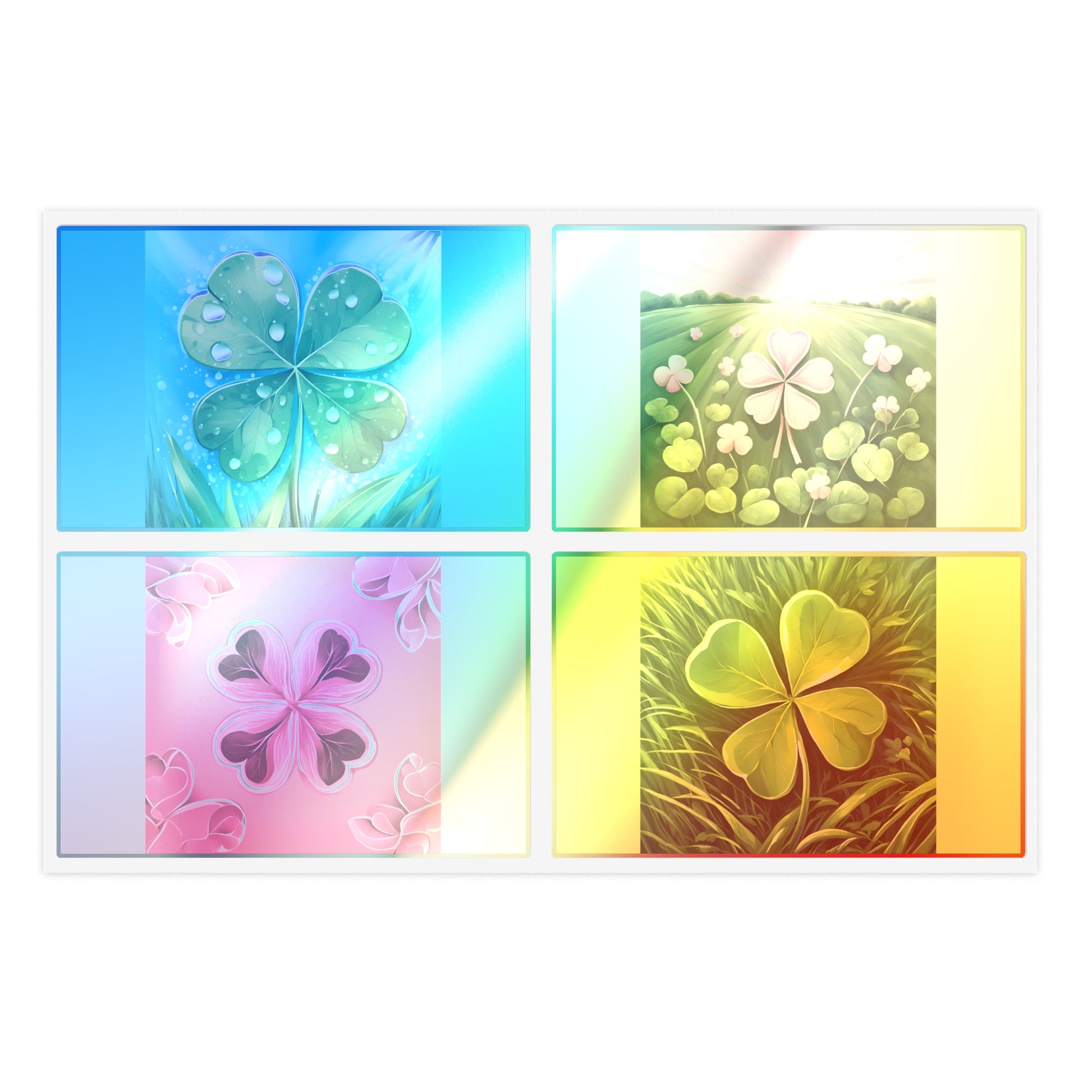 Lucky Life Leaves Sticker Sheets by POLYGLOTMONA